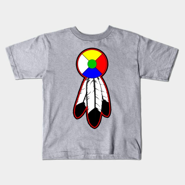 Nehiyaw Kids T-Shirt by CreeThunder